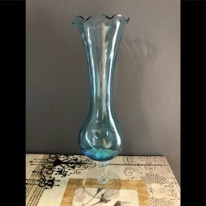 Blue bud vase